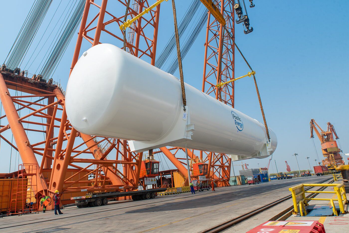 AMG cryogenic LNG storage tank delivered to a remote Australian site